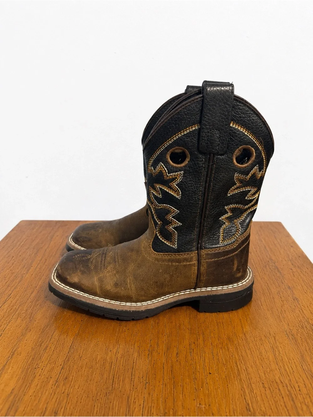 NEW Kids Pull-On Cowboy Boots Size 12 Western Rodeo